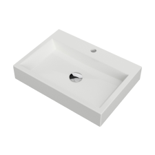 Omnires M+ mosdótál 60x42 cm négyszögletes fehér THASOS600BP fürdőkellék