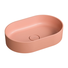 Omnires Ovo M+ mosdótál 55x36 cm ovális rózsaszín OVOUNCO fürdőkellék