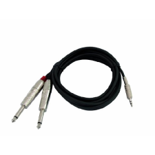  Omnitronic AC-35 3.5 Jack dugó sztereó Kábel 2x 6 3 Jack dugó 6m 30225156 audió/videó kellék, kábel és adapter