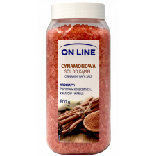  On Line fürdősó fahéj 800 g tusfürdők