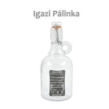 Óncimkés Füles csatos üveg Igazi pálinka Kis mértékben gyógyszer... 0,5l - Óncimkés csatos üveg... dekoráció