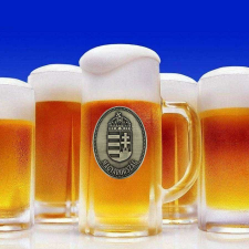  Óncímkés óriás sörös korsó Magyarország címer sörös pohár