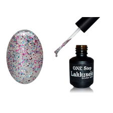 ONE step géllakk 5ml #251 Ezüstös csillámvarázs lakk zselé