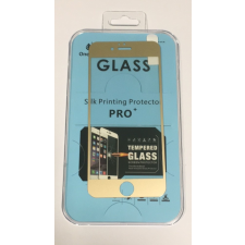 OnePlus iPhone 7 / 8 / SE 2020 üvegfólia, előlapi, edzett, arany kerettel, OnePlus mobiltelefon kellék