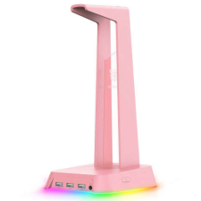 ONIKUMA ST-2 RGB Headset állvány - Pink, USB, jack fejhallgató állvány