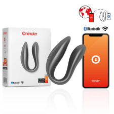 Oninder kétmotoros párvibrátor (fekete) (APP-os) vibrátorok