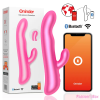 Oninder klitoriszágas vibrátor, rotációval (pink) (APP-os)