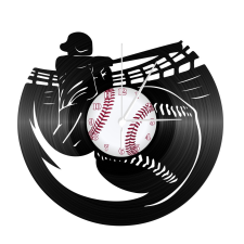 Online Boltom Bakelit falióra - Baseball játékos falióra