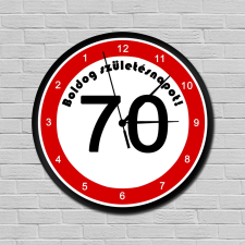 Online Boltom Fiatalító sebességkorlátozós falióra 70. születésnapra falióra