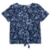 Only Blúzok KOGLINO S/S KNOT TOP CP PTM Kék 12 Jahre