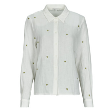 Only Ingek / Blúzok ONLHEART L/S SHIRT Fehér EU XL