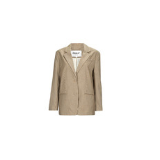 Only Kabátok / Blézerek ONLMOLLY L/S OVS CHECK BLAZER TLR Bézs DE 32