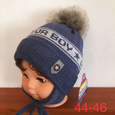 Only Minimanó téli kötött sapka (44-46) - kék only for boy