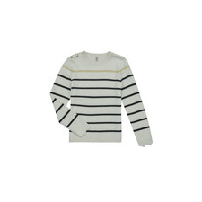 Only Pulóverek KOGELISA LS BUTTON O-NECK CS KNT Fehér 8 Jahre gyerek pulóver, kardigán