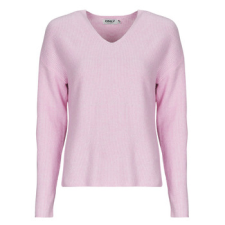 Only Pulóverek ONLCAMILLA V-NECK Rózsaszín EU L női pulóver, kardigán