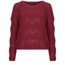 Only Pulóverek ONLHANJA LS GLITTER Bordó EU L női pulóver, kardigán