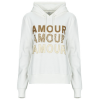 Only Pulóverek ONLMAIA L/S BELIEVE HOOD Fehér EU M