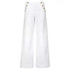 Only Ruhák ONLMADISON HW BUTTON WIDE Fehér US 30 / 32