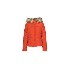 Only Steppelt kabátok ONLNEWELLAN QUILTED HOOD JACKET CC OTW Piros EU S