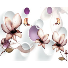  Öntapadó és mosható falfestmény Absztrakt virágos3, 250 x 200 cm tapéta, díszléc és más dekoráció