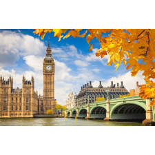  Öntapadó és mosható falfestmény Big-Ben ősz, 250 x 150 cm tapéta, díszléc és más dekoráció