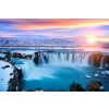  Öntapadó és mosható falfestmény Cascada48 Vízesés napkeltekor, 250 x 200 cm