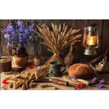  Öntapadó és mosható falfestmény Country life, 400 x 250 cm tapéta, díszléc és más dekoráció