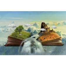  Öntapadó és mosható falfestmény Csodák könyve, 400 x 250 cm tapéta, díszléc és más dekoráció