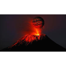  Öntapadó és mosható falfestmény Fireball, 250 x 200 cm tapéta, díszléc és más dekoráció