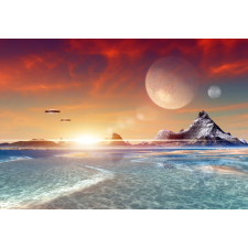  Öntapadó és mosható falfestmény Invázió az univerzumban, 400 x 250 cm tapéta, díszléc és más dekoráció