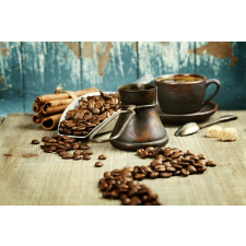  Öntapadó és mosható falfestmény Kávé a vízforralóban, 350 x 200 cm tapéta, díszléc és más dekoráció