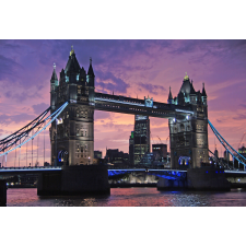  Öntapadó és mosható falfestmény London Bridge naplementekor, 300 x 200 cm tapéta, díszléc és más dekoráció