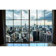  Öntapadó és mosható falfestmény NY a jövőbe, 350 x 200 cm tapéta, díszléc és más dekoráció