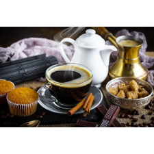  Öntapadó és mosható falfestmény Összetétel65 Kávé, rusztikus elrendezés, 250 x 200 cm tapéta, díszléc és más dekoráció