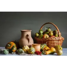  Öntapadó és mosható falfestmény Őszi gyümölcsök, 300 x 200 cm tapéta, díszléc és más dekoráció