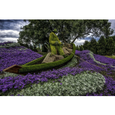  Öntapadó és mosható falfestmény Park hegedűkkel, 200 x 150 cm tapéta, díszléc és más dekoráció