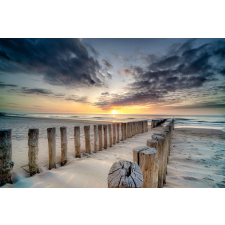  Öntapadó és mosható falfestmény Ponton sunset3, 350 x 200 cm tapéta, díszléc és más dekoráció