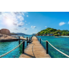  Öntapadó és mosható falfestmény Pontoon a Nangyuan Island Thaiföldről, 350 x 250 cm