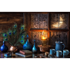  Öntapadó és mosható falfestmény Rusztikus mese, 400 x 250 cm tapéta, díszléc és más dekoráció