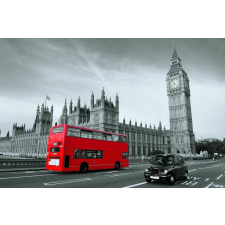  Öntapadó és mosható falfestmény Színes Londonban, 400 x 250 cm tapéta, díszléc és más dekoráció