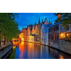  Öntapadó és mosható falfestmény Walk through Bruges, 200 x 150 cm