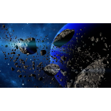  Öntapadó és mosható fali tapéta Asteroids, 250 x 150 cm tapéta, díszléc és más dekoráció
