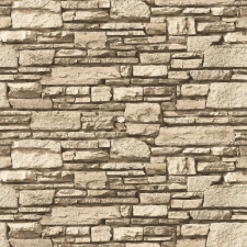 Öntapadó és mosható fali tapéta Krém kőfal, 250 x 150 cm tapéta, díszléc és más dekoráció