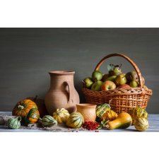  Öntapadó és mosható fali tapéta Őszi gyümölcsök, 400 x 250 cm tapéta, díszléc és más dekoráció