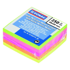 Öntapadó jegyzettömb DONAU 50x50 mm 250 lap vegyes neon színek post-it