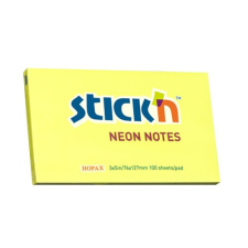 Öntapadó jegyzettömb STICK'N 76x127mm sárga 100 lap post-it