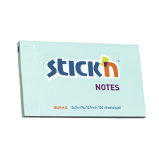  Öntapadó jegyzettömb STICK`N 76x127mm pasztel kék 100 lap post-it