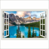  Öntapadós és mosható falfestmény Moraine Lake Window, Kanada, hegyek, 250 x 170 cm