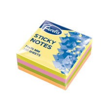 Öntapadós jegyzettömb Forofis 76x76 mm 320 lapos vegyes színekben post-it