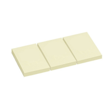  Öntapadós jegyzettömb Info Notes 40x50 mm 3x100 lapos sárga post-it